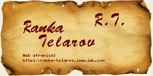 Ranka Telarov vizit kartica